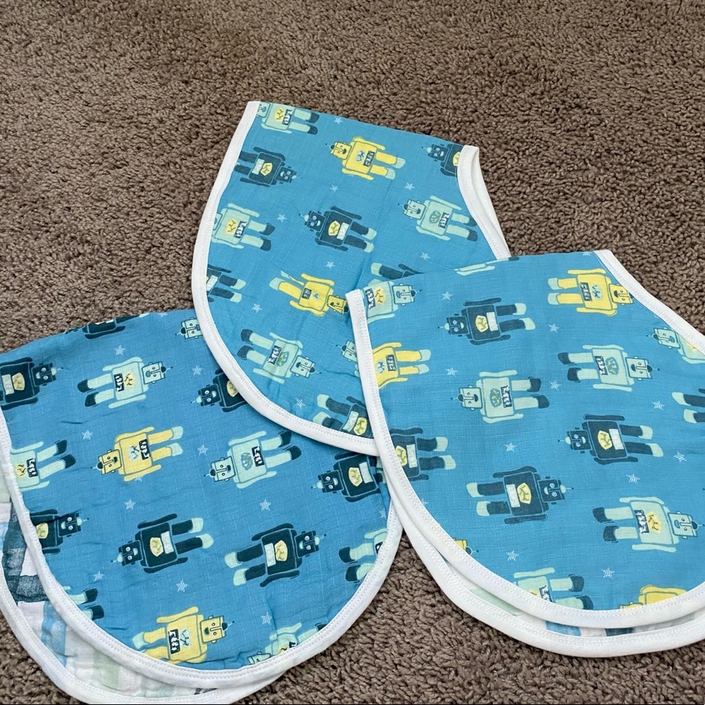BRAND NEW Aden & Anias Burp Cloths/ Bibs